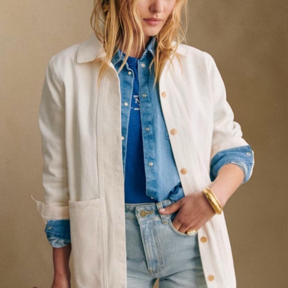 Sézane Will Jacket 
Size S Like New 
Utility 100% Cotton Canvas - Picture 2 of 7